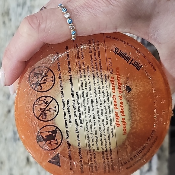 Pier 1 Wrought Iron Candle Holder with Candle - Picture 4 of 4